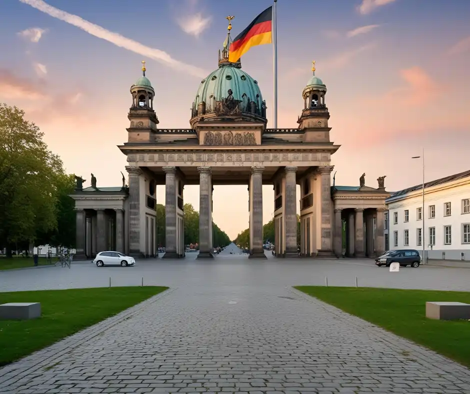 A German institute with a classic design, featuring [key elements] and a professional academic atmosphere.
